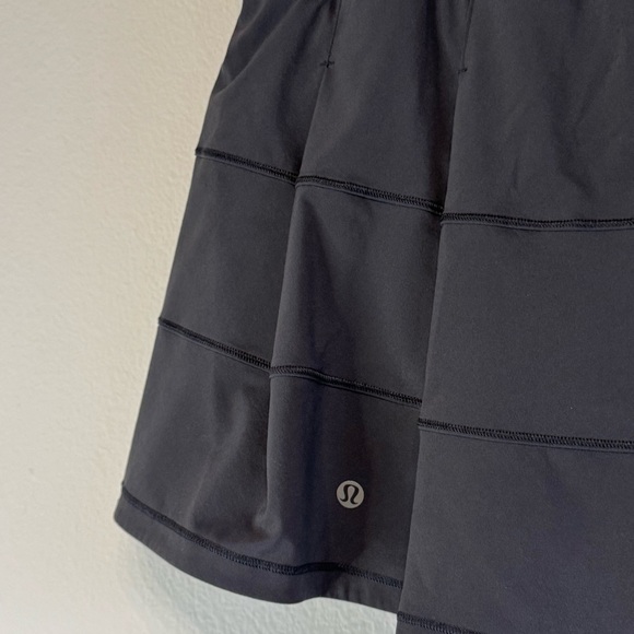 NWOT Lululemon Pace Rival Skort Black Size 8 SQUARE SIZE DOT - Picture 6 of 10